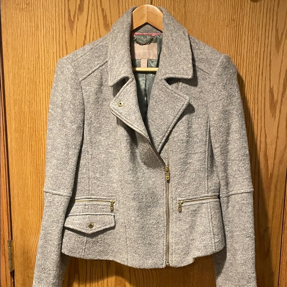 BR Wool Moto Jacket